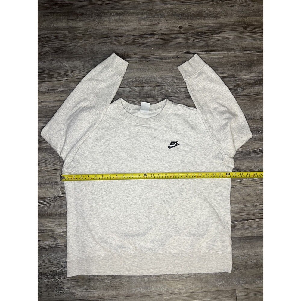 Nike Sportswear Pullover sweatshirt BV2662-100 light gray Black logo size Men XL - Picture 7 of 7